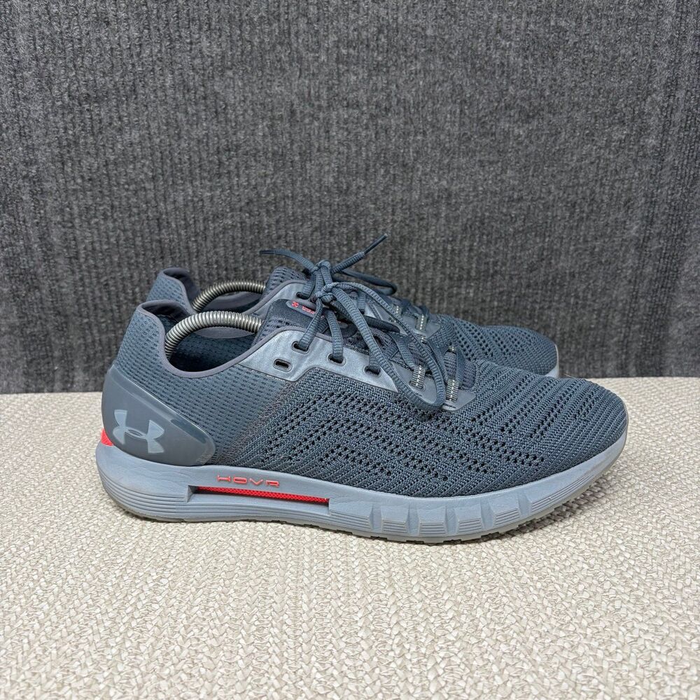 Under Armour HOVR Sonic 2 Grey Red Running Shoes Men’s 13 3021586-400